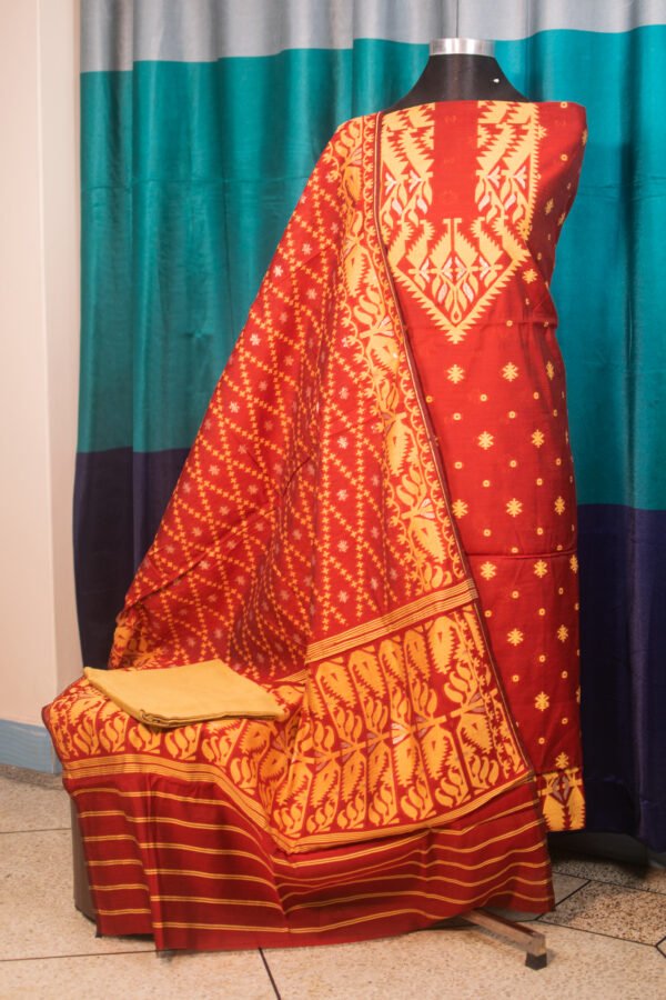 Jamdani-Three-Piece প্রিমিয়াম জামদানি থ্রি পিস