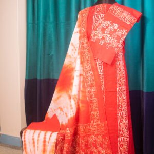 সিকুয়েন্স চুনরি বাটিক থ্রি পিস - S4